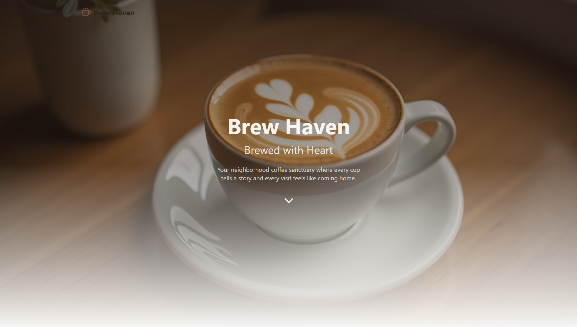 Coffee Shop One-Page